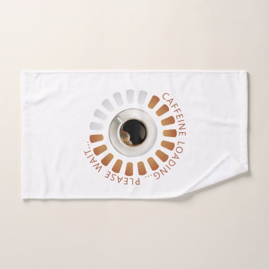 Caffeine loading bad handdoek (Handdoek)