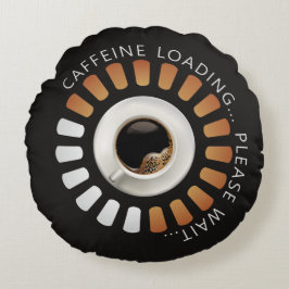 Caffeine loading rond kussen