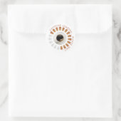 Caffeine loading ronde sticker (Tas)