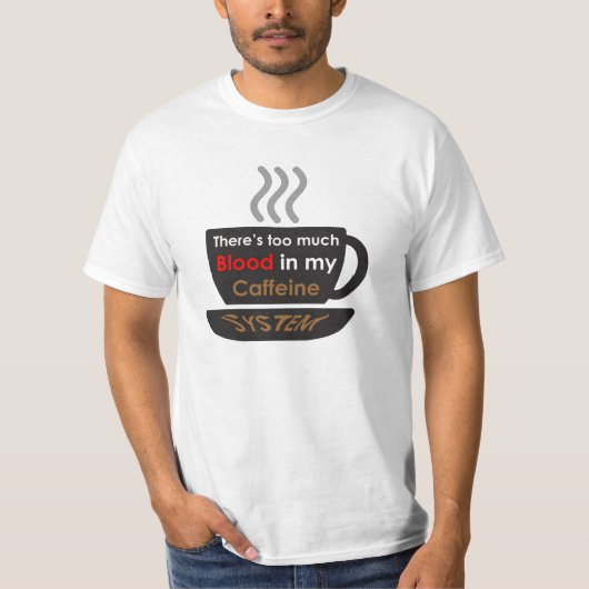 Caffeine Lover T-shirt (Voorkant)