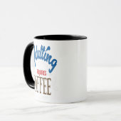 Caffeïne met mijn beste vriendin mok (Voorkant links)