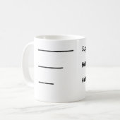 Caffeine Meter Mok – Koffielevels voor elke stemmi (Voorkant links)