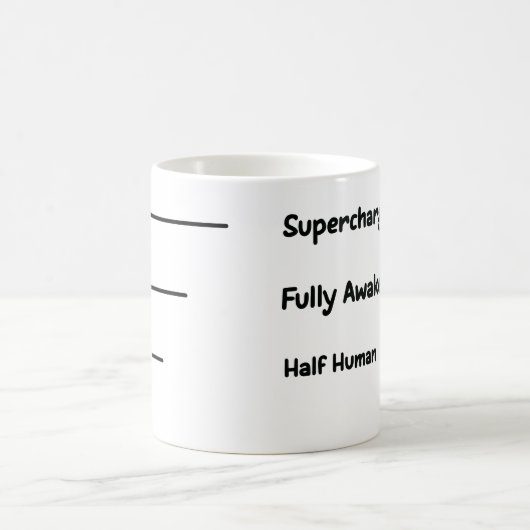 Caffeine Meter Mok – Koffielevels voor elke stemmi (Center)