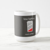 Caffeine-Mok met lage batterijbehoefte Koffiemok (Voorkant rechts)