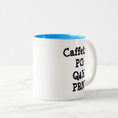 Caffeine-Mok Tweekleurige Koffiemok (Voorkant rechts)