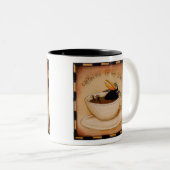 Caffeine-mok voor kuitkoffie tweekleurige koffiemok (Voorkant rechts)