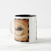 Caffeine-mok voor kuitkoffie tweekleurige koffiemok (Voorkant links)