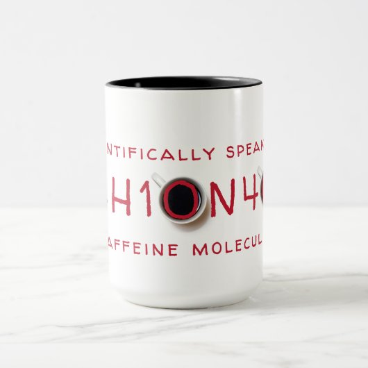 Caffeine-moleculaire formule mok (Midden)