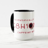 Caffeine-moleculaire formule mok (Voorkant links)