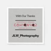 Caffeine Molecular Formula Promotion Coffee Servet (Voorkant)