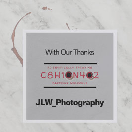 Caffeine Molecular Formula Promotion Coffee Servet