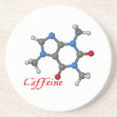 Caffeine Molecular Model Onderzetter (Voorkant)