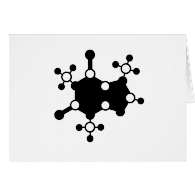Caffeine Molecule (Voorkant Horizontaal)
