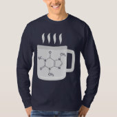 Caffeine Molecule Chemische elementen T-shirt (Voorkant)