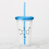 Caffeine Molecule Chemistry Coffee atomee Acryl Drinkbeker (Voorkant)