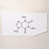 Caffeine Molecule Chemistry Coffee atomee Badhanddoek (Badhanddoek)