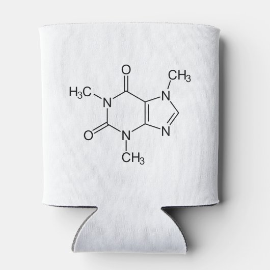 Caffeine Molecule Chemistry Coffee atomee Blikjeskoeler (Achterkant)