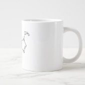 Caffeine Molecule Chemistry Coffee atomee Grote Koffiekop (Rechts)
