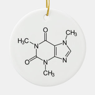 Caffeine Molecule Chemistry Coffee atomee Keramisch Ornament