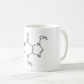 Caffeine Molecule Chemistry Coffee atomee Koffiemok (Voorkant rechts)