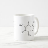 Caffeine Molecule Chemistry Coffee atomee Koffiemok (Voorkant rechts)