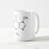 Caffeine Molecule Chemistry Coffee atomee Koffiemok (Voorkant rechts)