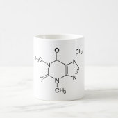 Caffeine Molecule Chemistry Coffee atomee Magische Mok (Center)
