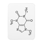 Caffeine Molecule Chemistry Coffee atomee Magneet (Verticaal)
