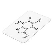 Caffeine Molecule Chemistry Coffee atomee Magneet (Linkerzijde)