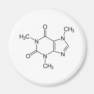 Caffeine Molecule Chemistry Coffee atomee Magneet