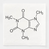 Caffeine Molecule Chemistry Coffee atomee Servet (Voorkant)
