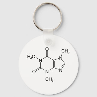 Caffeine Molecule Chemistry Coffee atomee Sleutelhanger