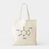 Caffeine Molecule Chemistry Coffee atomee Tote Bag (Achterkant)