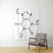 Caffeine Molecule Chemistry Coffee atomee Wandkleed (In situ)