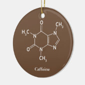 Caffeine Molecule Chemistry Coffee Lovers Keramisch Ornament (Links)
