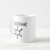 Caffeine Molecule Coffee Chemistry Formule Koffiemok (Voorkant links)