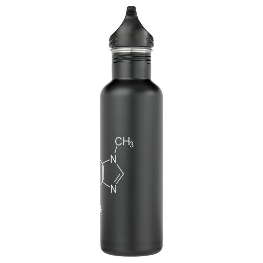 Caffeine Molecule Coffee Lovers Funny Gift Waterfles (Rechts)