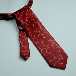 Caffeine Molecule Coffee Lovers Red Stropdas<br><div class="desc">Kaffeine moleculen heeft een design. Looking for a different color? Geen probleem! Simply click the "Customize" button and select the background color of your Selce.</div>