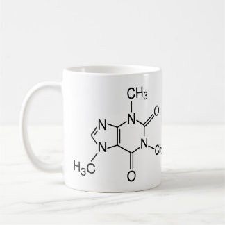 Caffeine Molecule Coffee Mok