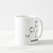 Caffeine Molecule Coffee Mok (Voorkant rechts)