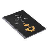 Caffeine Molecule Gift Coffee Lover Science Nerds Notitieboek (Rechterzijde)