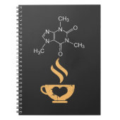 Caffeine Molecule Gift Coffee Lover Science Nerds Notitieboek (Voorkant)