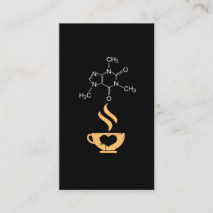 Caffeine Molecule Gift Coffee Lover Science Nerds Visitekaartje