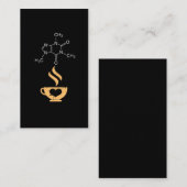Caffeine Molecule Gift Coffee Lover Science Nerds Visitekaartje (Voorkant / Achterkant)