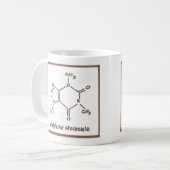 Caffeine Molecule Koffiemok (Voorkant links)