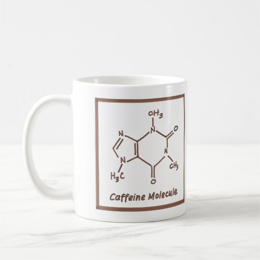 Caffeine Molecule Koffiemok (Links)