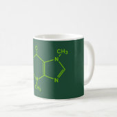 Caffeine Molecule Koffiemok (Voorkant rechts)