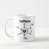 Caffeine Molecule Koffiemok (Links)