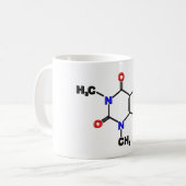 Caffeine Molecule Koffiemok (Voorkant links)