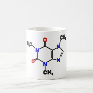 Caffeine Molecule Koffiemok